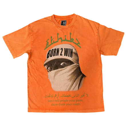 ETHIKZ BORN 2 WIN TEE ORANGE
