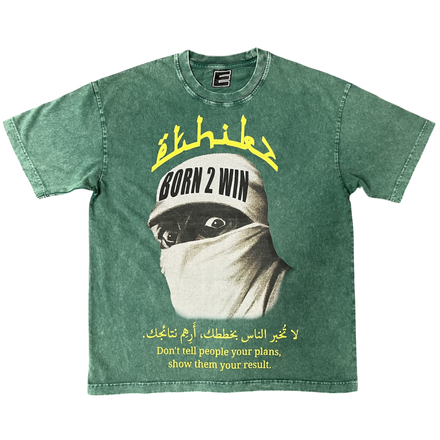 ETHIKZ BORN 2 WIN TEE GREEN