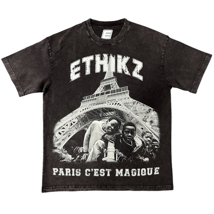 ETHIKZ PARIS 93 TEE DARK GREY