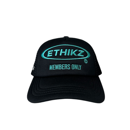 ETHIKZ MEMBERS ONLY TRUCKER CAP BLACK/BLUE